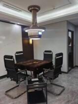 Bird friends with the same straight row mahjong machine smoking lamp Xuanhe teahouse lift smoking chandelier Jijie outer row chess and card room