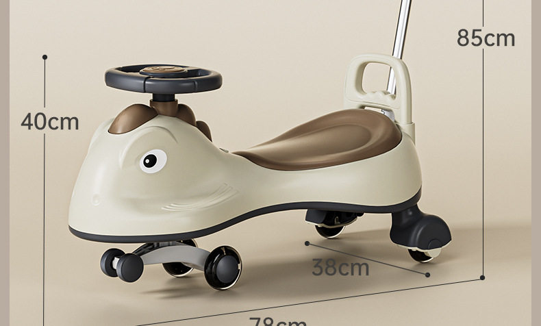 Каталки и педальные автомобили 儿童扭扭车1一3岁防侧翻静音轮男女宝宝溜溜车玩具车大人可坐滑行