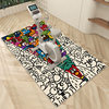 Spinning bicycle soundproof floor mat treadmill elliptical machine anti-slip mat silent shock absorption special fitness blanket soundproof carpet