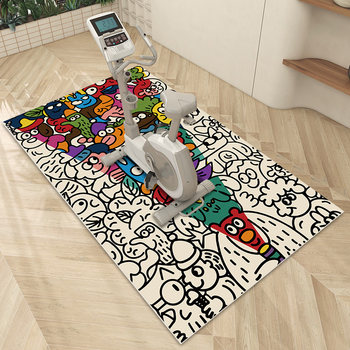 Spinning bicycle soundproof floor mat treadmill elliptical machine anti-slip mat silent shock absorption special fitness blanket soundproof carpet