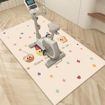 Dynamic bicycle floor mat, treadmill mat, elliptical machine anti-slip mat, silent shock-absorbing special soundproof carpet fitness blanket