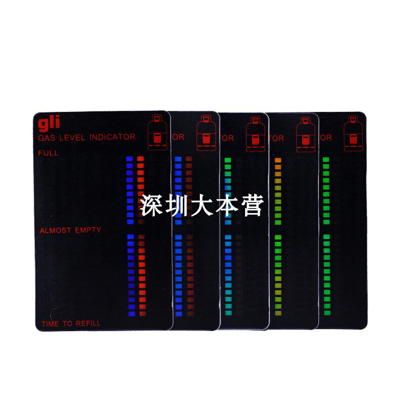 Liquid crystal black Practical propane gas tank liquid level indicator Magnetic bottle gas liquid crystal temperature Measuring gas capacity