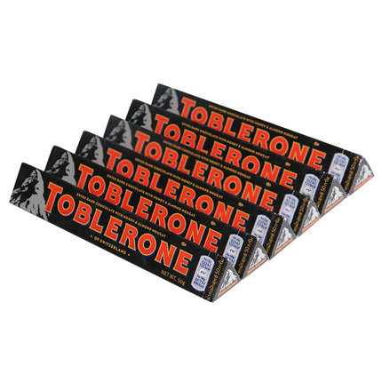 瑞士进口 6根xTOBLERONE 瑞士三角黑巧克力