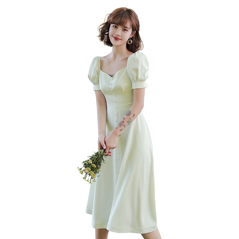 Retro spring wedding dress, french style, 2023, suitable for teen Retro spring wedding dress, french style, 2023, suitable for teen
