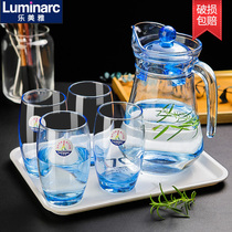 Lome Ya household glass cup set cold kettle water cup set juice duck bill drinking water Tea Cup