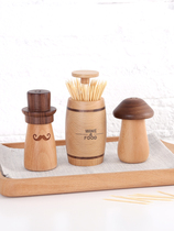 Toothpick box Living room Nordic net red restaurant Toothpick bucket Press personality creative cute household toothpick tube automatic