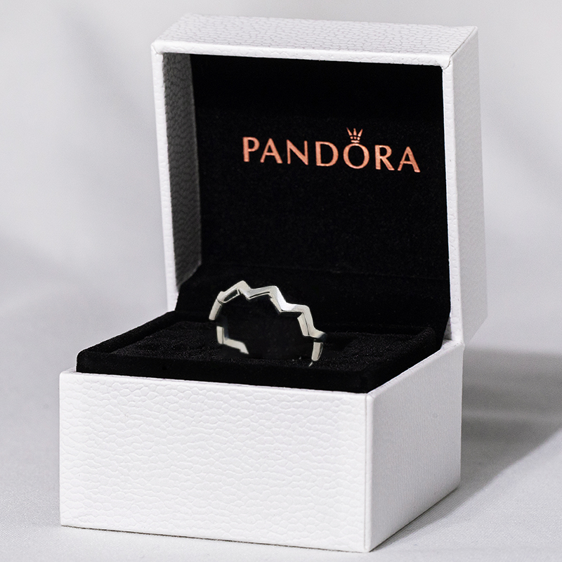 Pandora official website Pandora classic zigzag couple personality fashion ring female 197752 187752