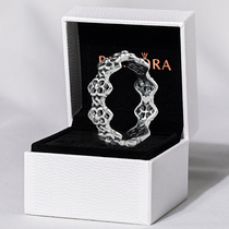 Pandora Pandora official website 925 silver rose petals without ornaments ring to ring 199401C00 female