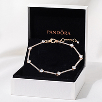 Pandora Pandora 925 silver sparkle pavé inlay chain bracelet 589217C01 gift for girlfriend