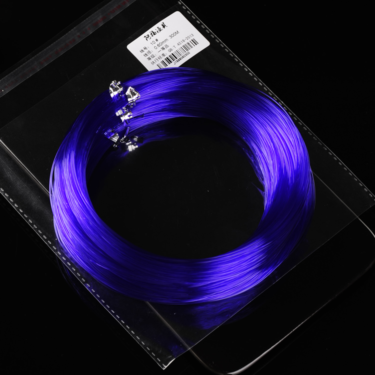 Dazzling purple nylon line fishing line fishing wire fishing gear pull good color glasses frame lens lens wire