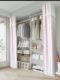 Stainless steel simple modern light luxury storage cloakroom
