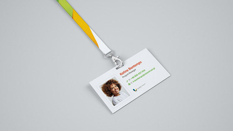 企业公司员工工作牌门禁卡号牌胸牌卡套样机展示PSD贴图模板素材