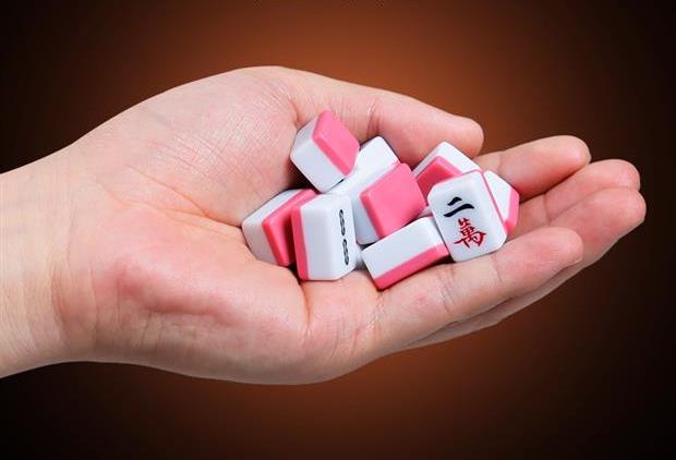 . 24mm mini mạt chược bàn di động phòng ngủ ký túc xá nhà dễ thương mạt chược nhỏ - Các lớp học Mạt chược / Cờ vua / giáo dục bộ cờ vua giá rẻ