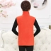 Kích thước lớn mẹ tải vest lông cừu trung niên phụ nữ mùa xuân và mùa thu bắt thời trang nữ cao cấp Áo vest