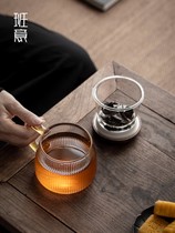 Banyi – tasse de bureau en verre résistant à la chaleur tasse à thé créative avec filtre et couvercle tasse à thé avec séparation de leau et du thé