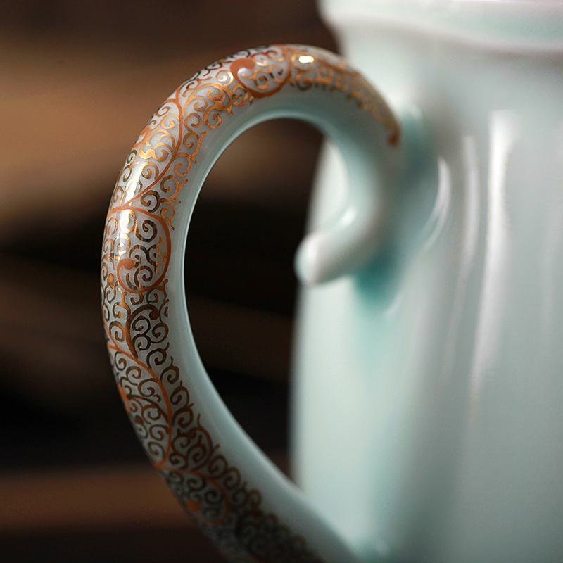 Jingdezhen tea set with cover ceramic cups office cup celadon pu - erh tea cup couples cup "sell individual cup"