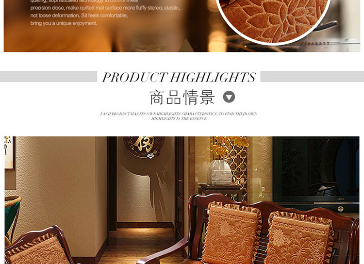 Trung Quốc rắn sofa đệm sang trọng dày sofa gỗ đệm kết hợp Xiêm ba ghế đệm mùa đông băng ghế dự bị thảm trải ghế