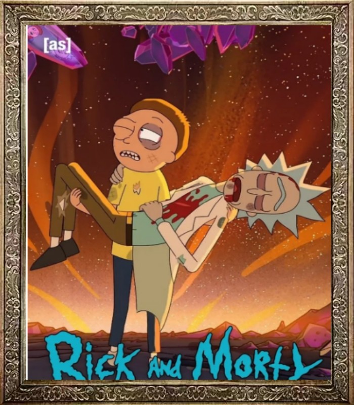 US plays Rick and Motti's fifth season of Rick and Morty Season 5 Sino-British propaganda painting-Taobao