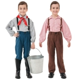 Европейская средневековая гражданская одежда для мальчиков и девочек фермерская одежда Дания сказочная сказка