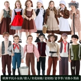 Европейская средневековая гражданская одежда для мальчиков и девочек фермерская одежда Дания сказочная сказка