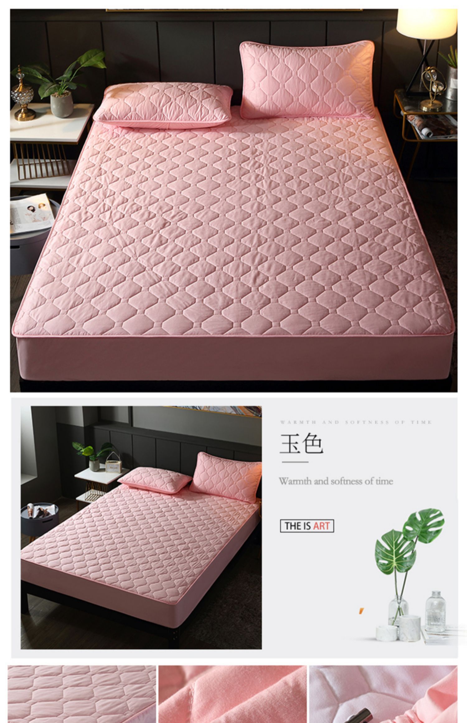 100% cotton một mảnh giường kháng khuẩn chống mite bông không thấm nước ngăn giường trải giường Simmons bảo vệ vỏ đệm - Trang bị Covers ga trải giường chun đẹp	