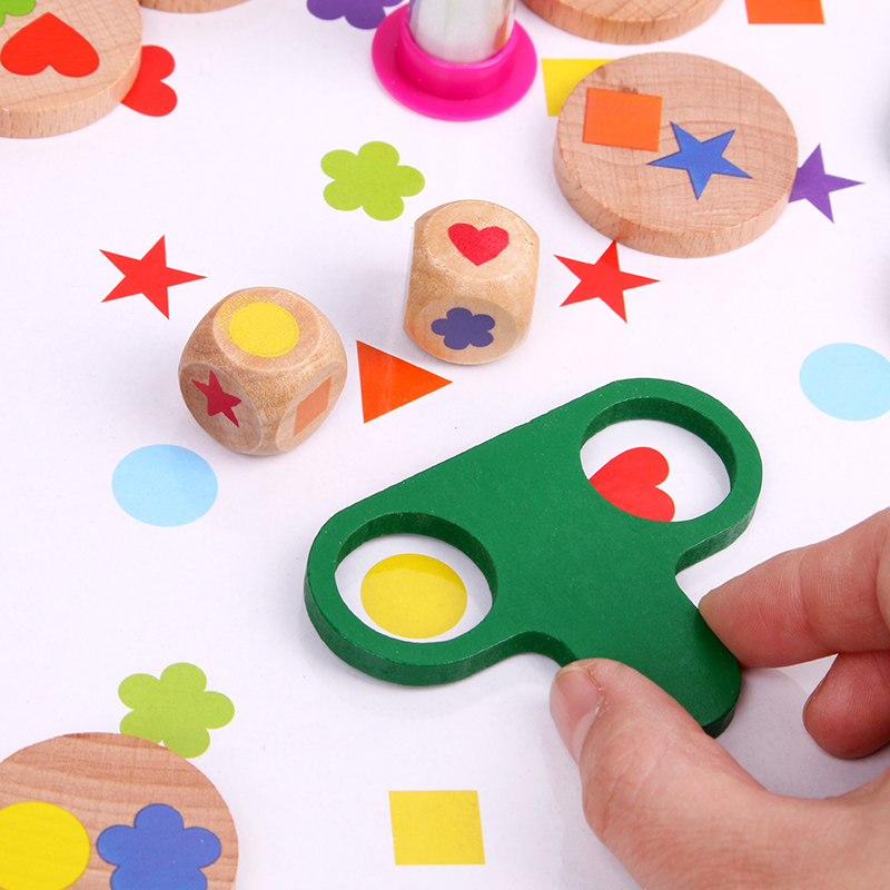 Children's special focus training for parent-child looking for graphic-like matching family interactive brain table The intellectual development of intellect toy