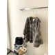 Xiaoyi customized plaid cape coat alpaca wool drape soft retro fringed woolen coat winter