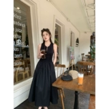 Платье без рукавов без рукавов, делается под заказ, французский стиль, изысканный стиль