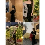 Спокойные преимущества!Xiaoyi custom [Moonlight unned] В конце года темперамент бархатного платья в конце года