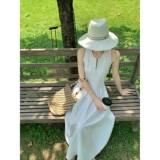 Платье без рукавов без рукавов, делается под заказ, французский стиль, изысканный стиль