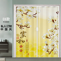 Custom PVC folding door Kitchen bathroom Bathroom balcony wardrobe toilet shop simple push-pull special partition