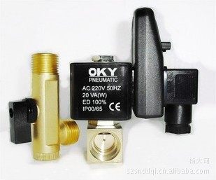 OKY--A electronic drain valve OKY--B air compressor 220V timed automatic water drain with electromagnetic 4 teeth