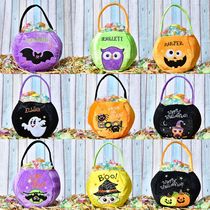 Halloween gift candy bag children ask for sugar bag small gift pumpkin bag ornament cloth bag creative tote bag