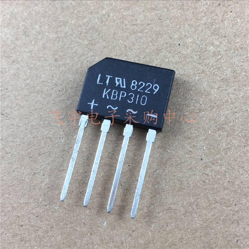 Rectification bridge KBP310 flat bridge with flat foot 3A 1000V
