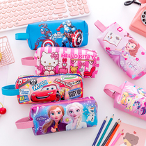 Male Girl Children Kindergarten Pen Bag Cute Cartoon Elementary School Children Large Capacity Stationery Bags Ins Day Series Lead Pencil Case