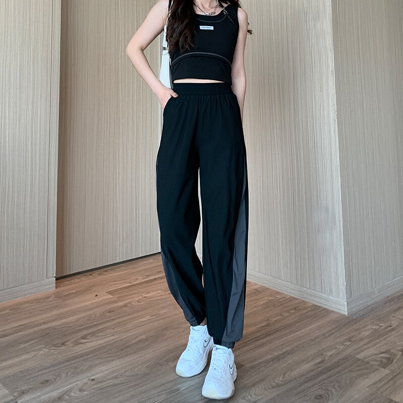Plus Size Ice Silk Quick-Dry Running Pants for Women, Summer Thin Jogger Casual Harem Pants, Fitness Pants for Women Plus Size Ice Silk Quick-Dry Running Pants for Women, Summer Thin Jogger Casual Harem Pants, Fitness Pants for Women
