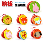 Trẻ em castanets nhạc cụ động vật bảng nhanh chóng Dụng cụ Orff 0-1-2 tuổi bé giáo dục sớm âm nhạc đồ chơi giáo dục