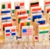 Bé học chữ biết nhận thức cờ xây dựng khối domino gỗ rắn 3-4 tuổi trẻ mầm non đồ chơi giáo dục đồ chơi cho trẻ 2 tuổi Khối xây dựng