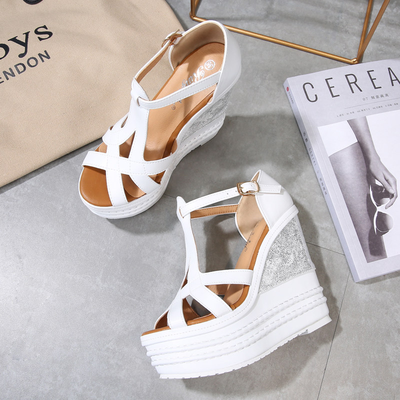 Sandal cao gót nữ hở mũi đế xuồng 10 cm phong cách boho — Mơ 14CM, Mơ 16CM, Trắng 14CM, Trắng 16CM chi tiết 49