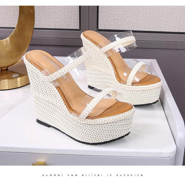 Sandal cao gót nữ đế xuồng mũi hở gót 16 cm phong cách Hàn Quốc — Màu trắng nhạt 12cm, Màu trắng nhạt 15cm, Trắng nhạt 10cm chi tiết 18