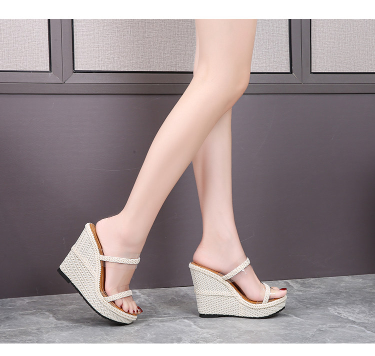 Sandal cao gót nữ đế xuồng mũi hở gót 16 cm phong cách Hàn Quốc — Màu trắng nhạt 12cm, Màu trắng nhạt 15cm, Trắng nhạt 10cm chi tiết 11