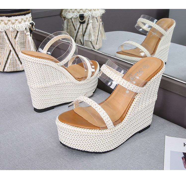 Sandal cao gót nữ đế xuồng mũi hở gót 16 cm phong cách Hàn Quốc — Màu trắng nhạt 12cm, Màu trắng nhạt 15cm, Trắng nhạt 10cm chi tiết 19