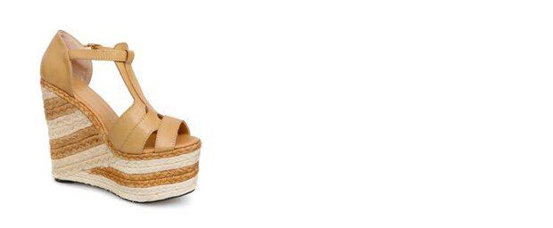 Sandal cao gót nữ phong cách dân tộc, đế espadrille dày, quai La Mã — kaki, nâu, đen chi tiết 14