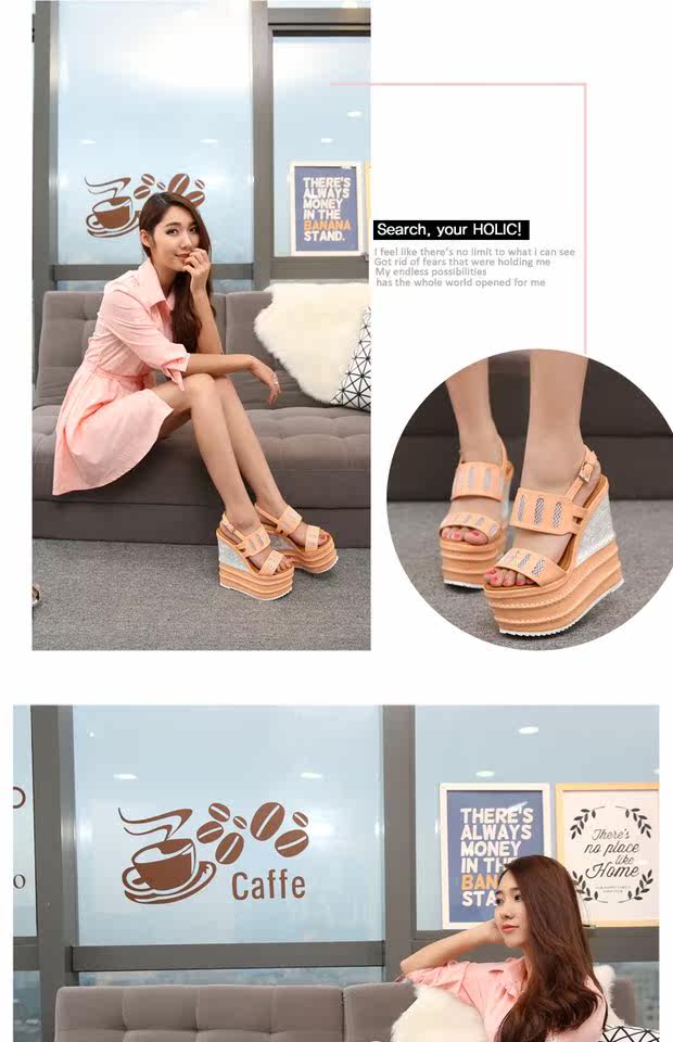 Giày cao gót nữ đế xuồng platform siêu cao 16 cm, mũi nhọn, chất liệu lưới thoáng khí — màu cam, đen chi tiết 27