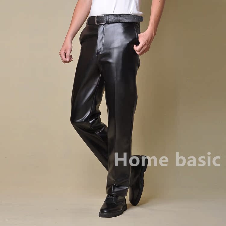 Pantalon cuir homme droit pour automne - Ref 1487996 Image 10