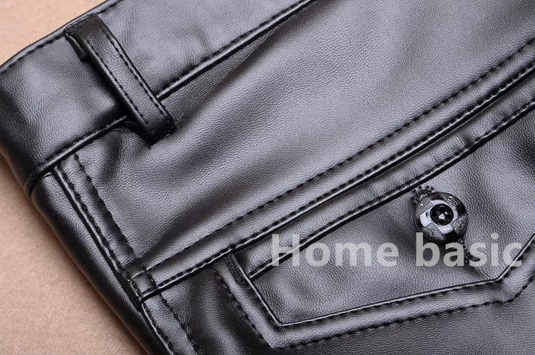 Pantalon cuir homme droit pour automne - Ref 1487996 Image 16