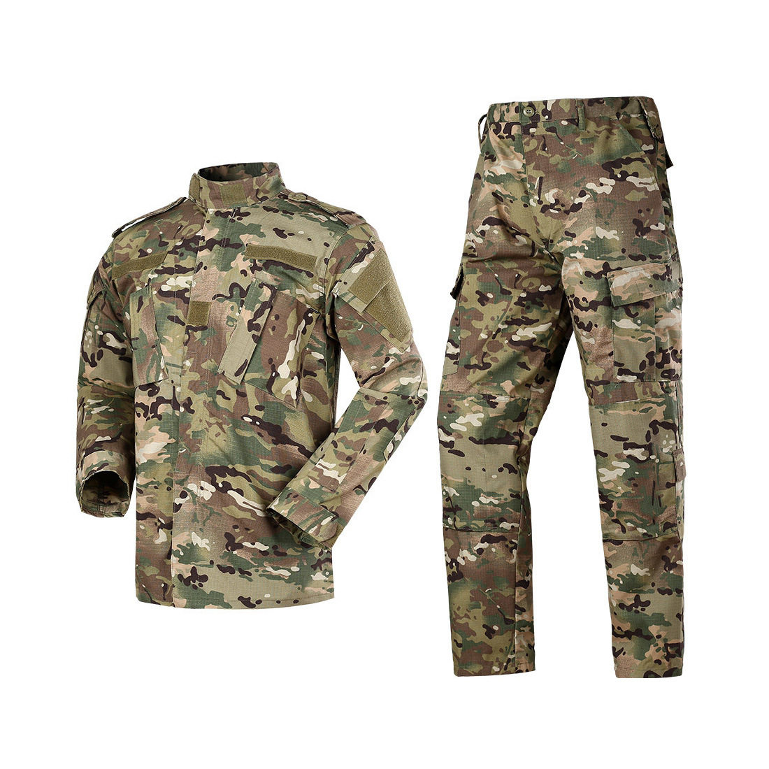 Military training camouflage suit for men and women CP ACU desert digital CS field suit Scratch-resistant wear-resistant work tooling clothes