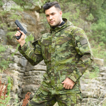 Hanye new tactical windbreaker long M65 coat spy Shadow Mens Military fan assault suit outdoor waterproof autumn and winter