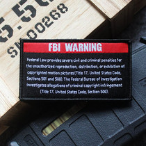 CONNOTATION JOKE FBI WARNING OLD DRIVER OPENING SUBTITLES CREATIVE STICKERS PERSONALIZED velcro woven label armband