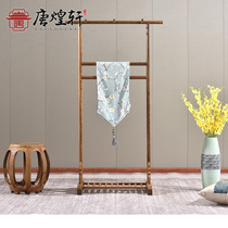 Tang Huangxuan mahogany furniture chicken wing Wood hanger solid wood coat rack floor hanger new Chinese antique hanger shelf